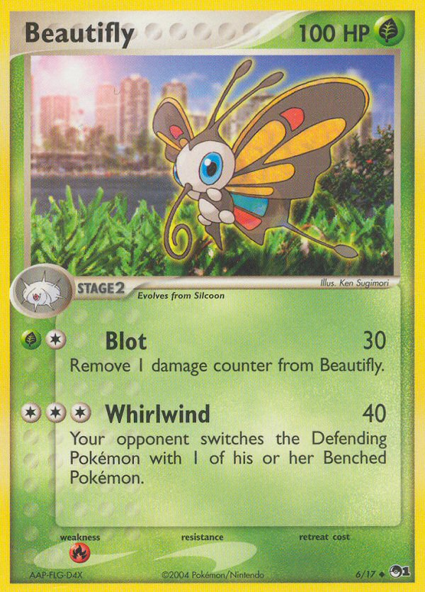 Beautifly - POP Series 1 - #6 - Pokemon TCG card