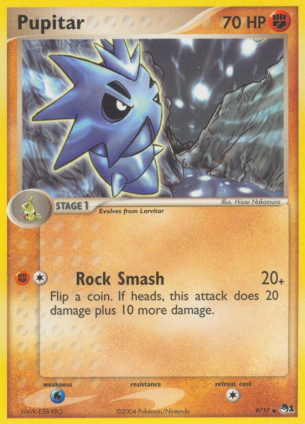 Pupitar - POP Series 1 - #9 - Pokemon TCG card