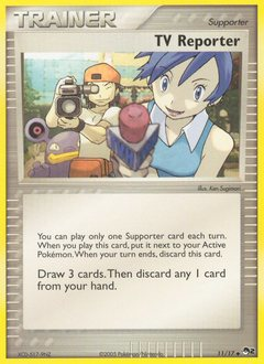 TV Reporter - POP Series 2 - #11 - Pokemon TCG card