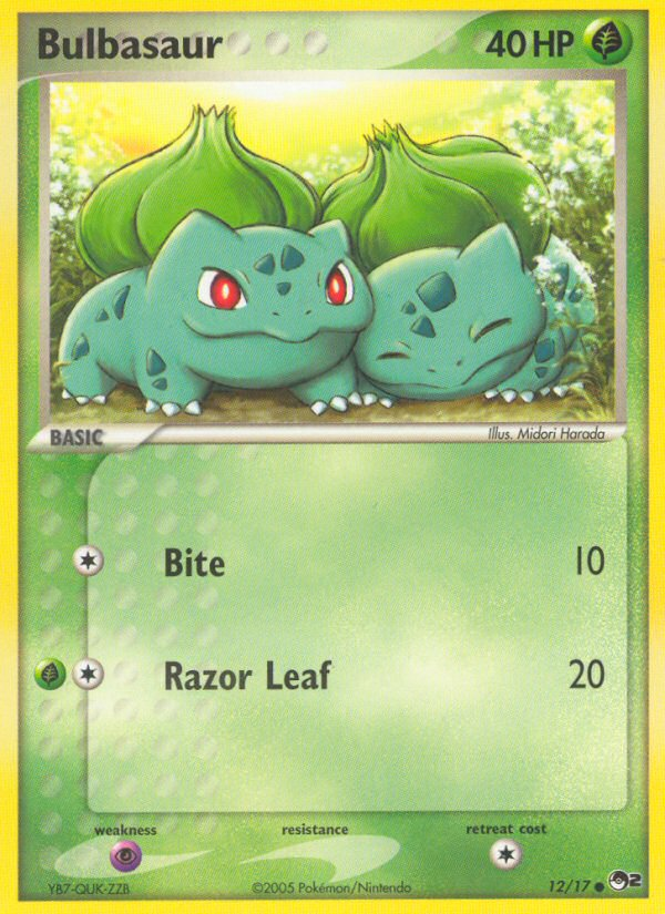 Bulbasaur - POP Series 2 - #12 - Pokemon TCG card