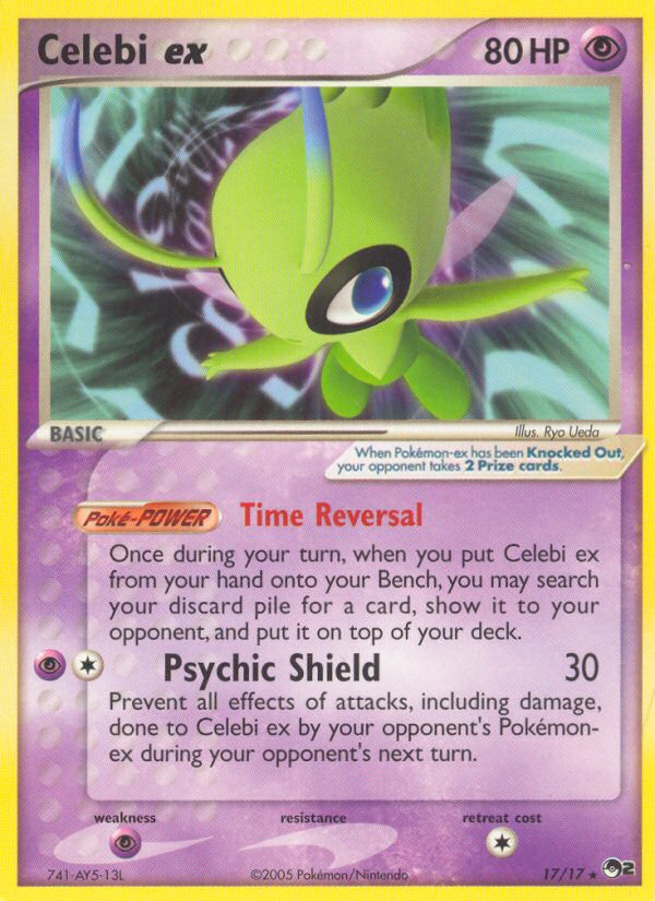 Celebi ex - POP Series 2 - #17 - Pokemon TCG card