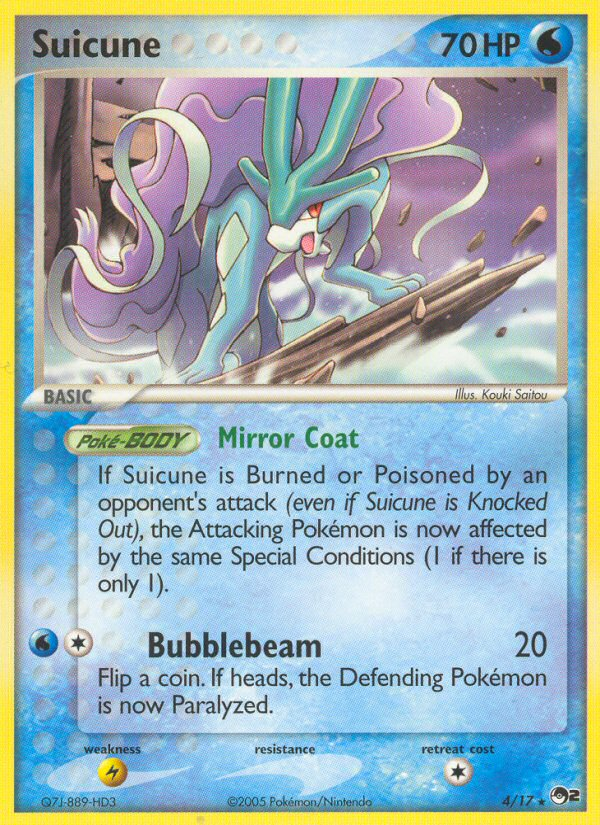 Suicune - POP Series 2 - #4 - Pokemon TCG card
