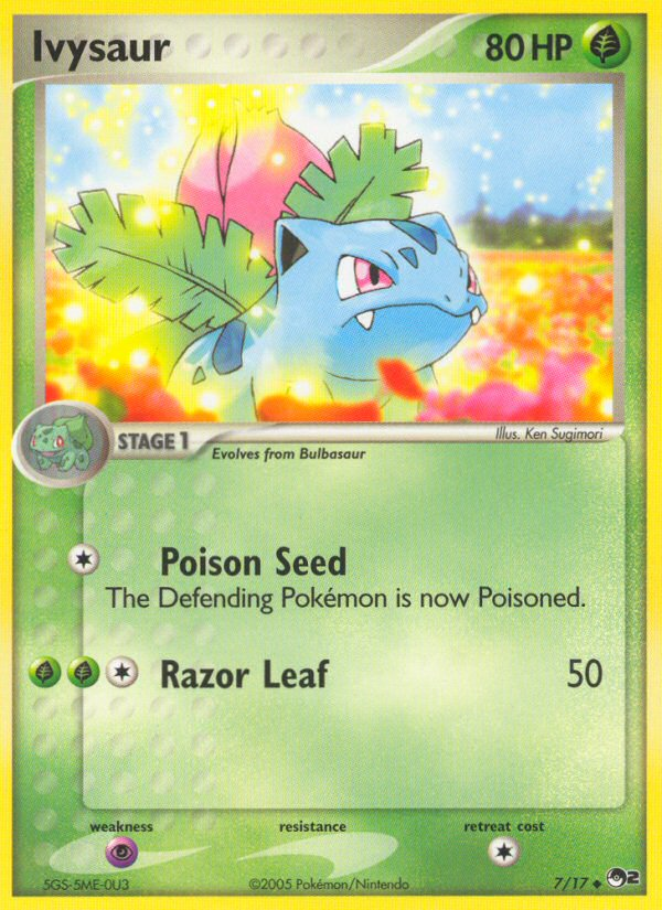 Ivysaur - POP Series 2 - #7 - Pokemon TCG card