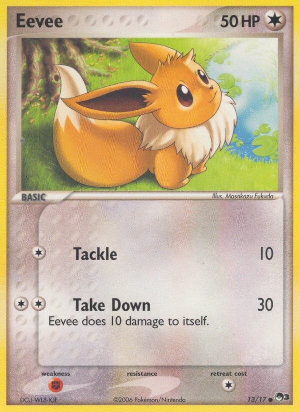 Eevee - POP Series 3 - #13 - Pokemon TCG card