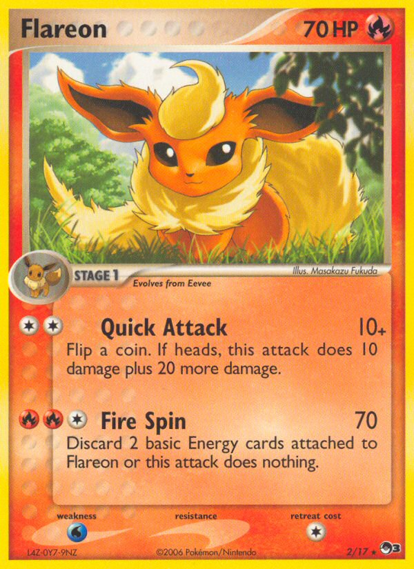 Flareon - POP Series 3 - #2 - Pokemon TCG card