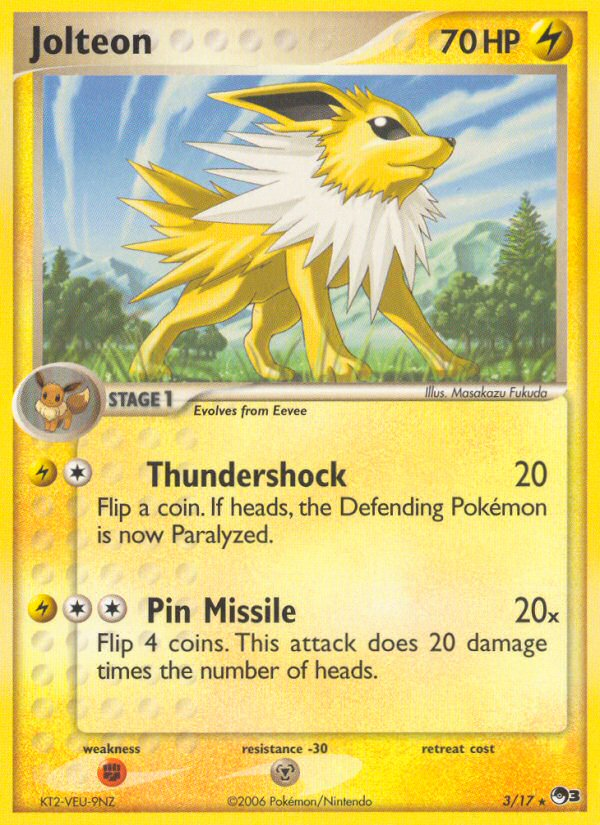 Jolteon - POP Series 3 - #3 - Pokemon TCG card