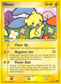 Minun #4 Minun - POP Series 3 - #4 - Pokemon TCG card