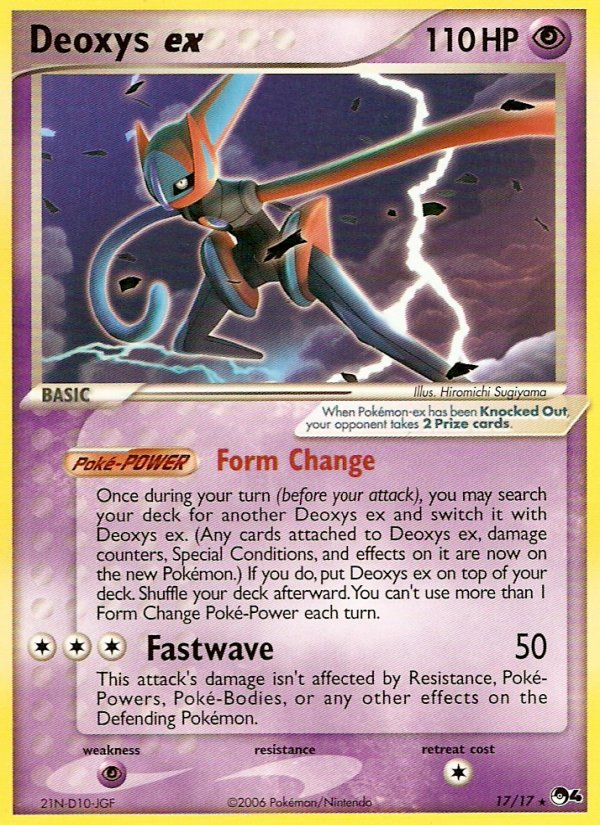 Deoxys ex - POP Series 4 - #17 - Pokemon TCG card