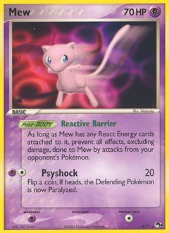 Mew #4 Mew - POP Series 4 - #4 - Pokemon TCG card