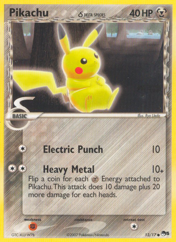 Pikachu δ - POP Series 5 - #13 - Pokemon TCG card