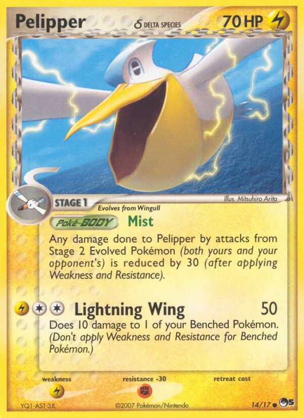 Pelipper δ - POP Series 5 - #14 - Pokemon TCG card