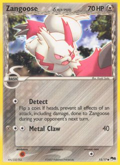 Zangoose δ - POP Series 5 - #15 - Pokemon TCG card