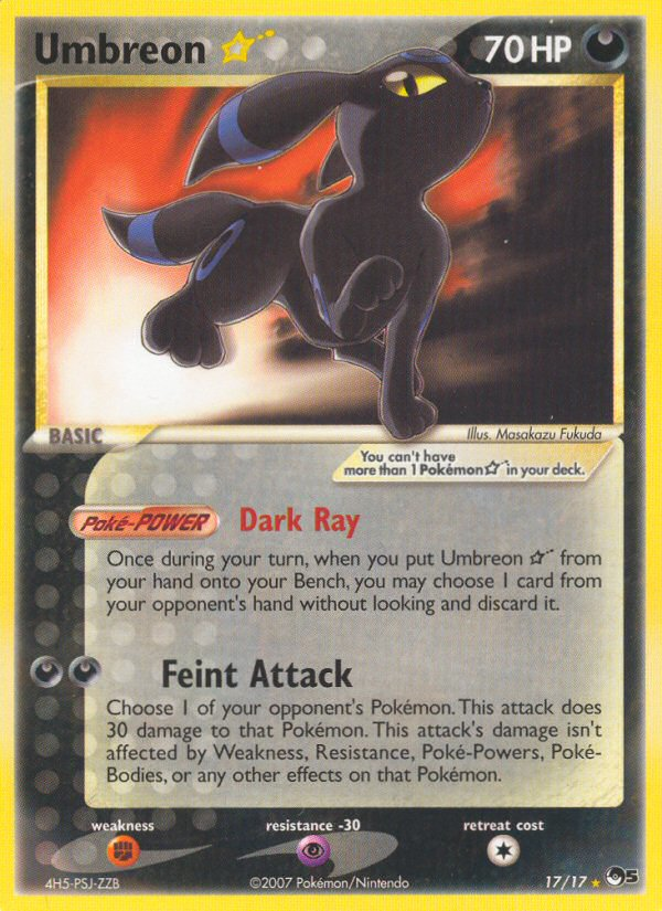 Umbreon ★ - POP Series 5 - #17 - Pokemon TCG card