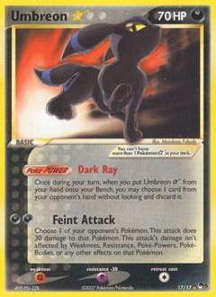 Umbreon ★ #17 Umbreon ★ - POP Series 5 - #17 - Pokemon TCG card