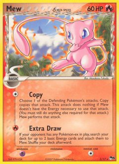 Mew δ #3 Mew δ - POP Series 5 - #3 - Pokemon TCG card