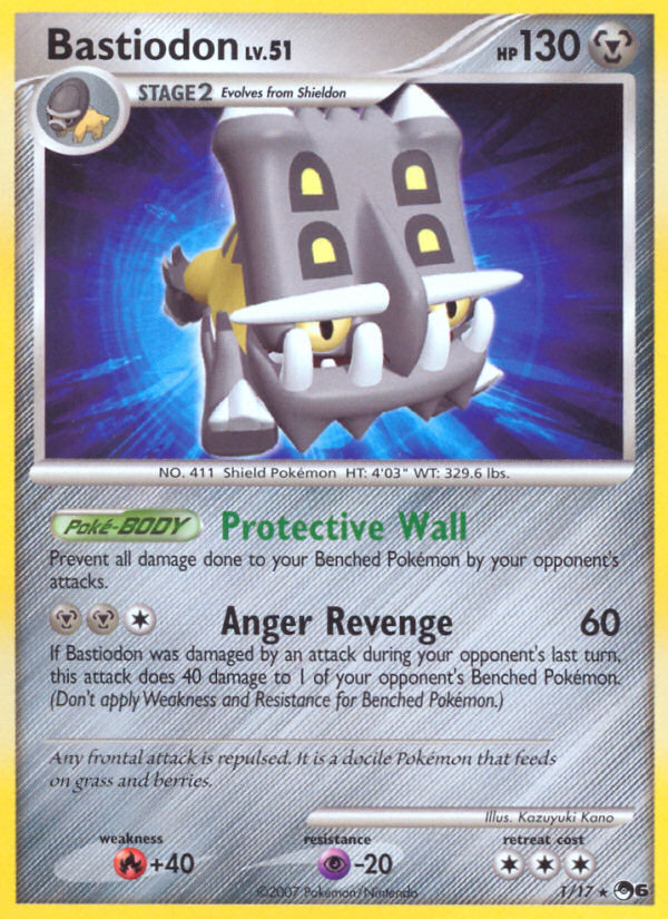 Bastiodon - POP Series 6 - #1 - Pokemon TCG card