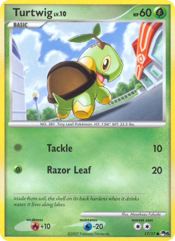 Turtwig - POP Series 6 - #17 - Pokemon TCG card