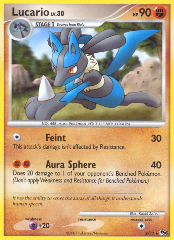 Lucario - POP Series 6 - #2 - Pokemon TCG card
