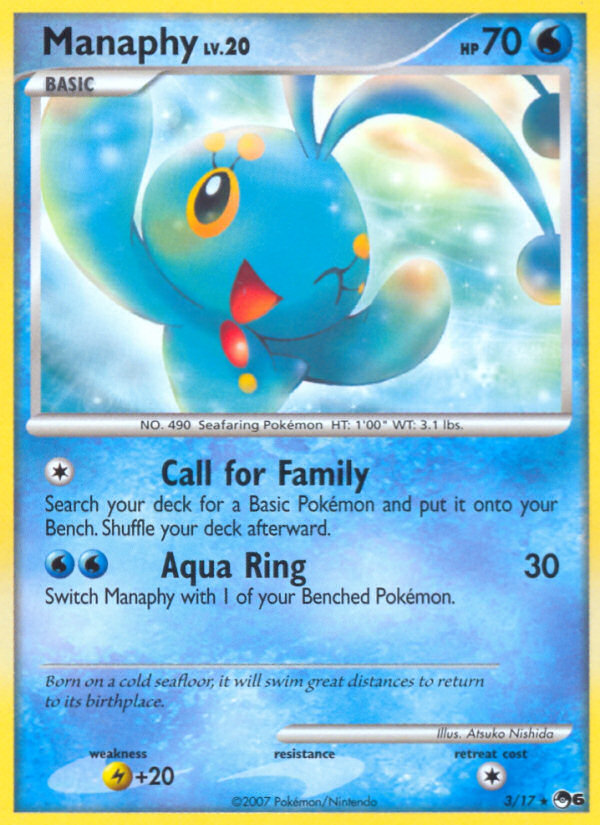 Manaphy - POP Series 6 - #3 - Pokemon TCG card