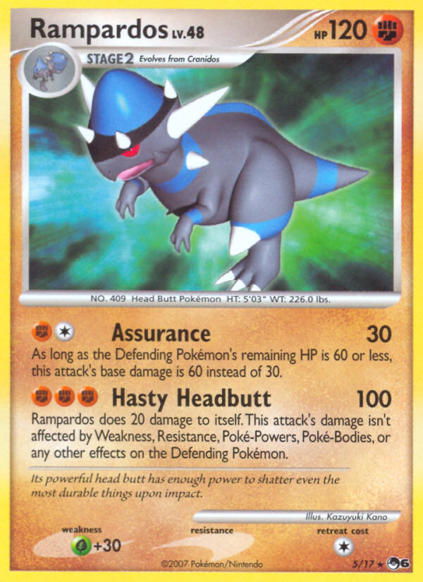 Rampardos - POP Series 6 - #5 - Pokemon TCG card