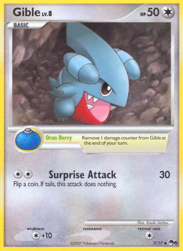 Gible - POP Series 6 - #7 - Pokemon TCG card