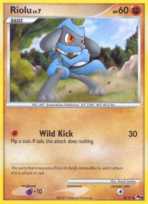 Riolu - POP Series 6 - #8 - Pokemon TCG card