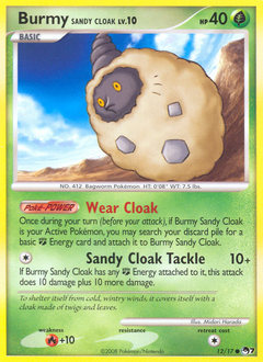 Burmy Sandy Cloak - POP Series 7 - #12 - Pokemon TCG card