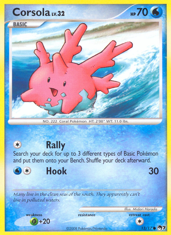 Corsola - POP Series 7 - #13 - Pokemon TCG card
