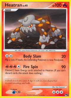 Heatran - POP Series 8 - #1 - Pokemon TCG card