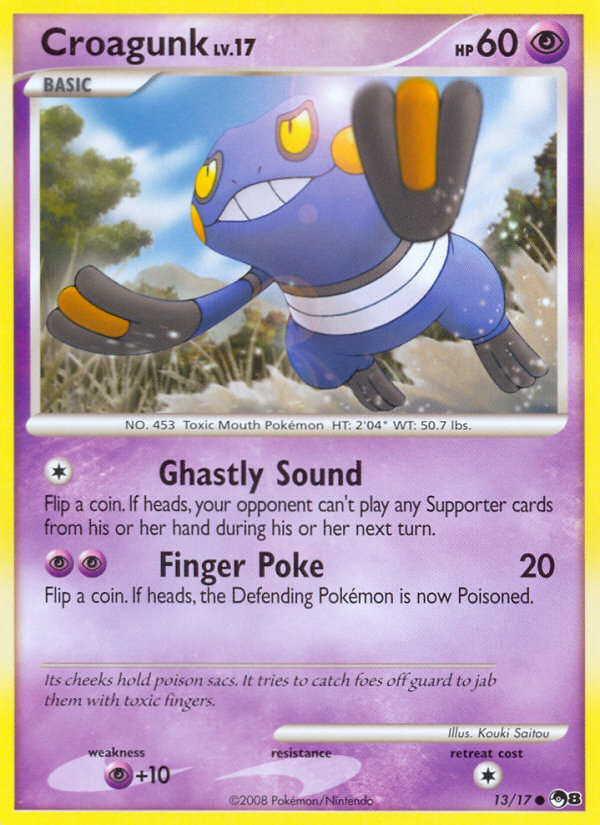 Croagunk - POP Series 8 - #13 - Pokemon TCG card
