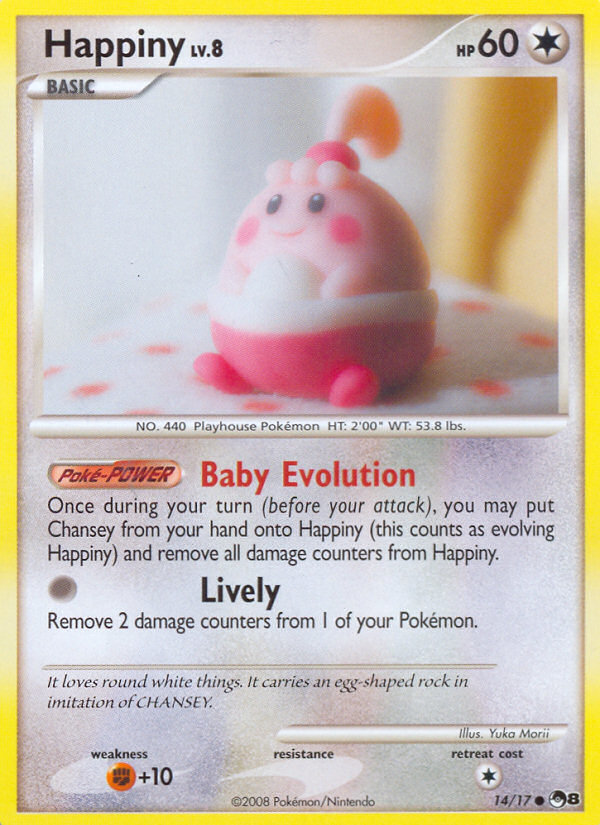 Happiny - POP Series 8 - #14 - Pokemon TCG card