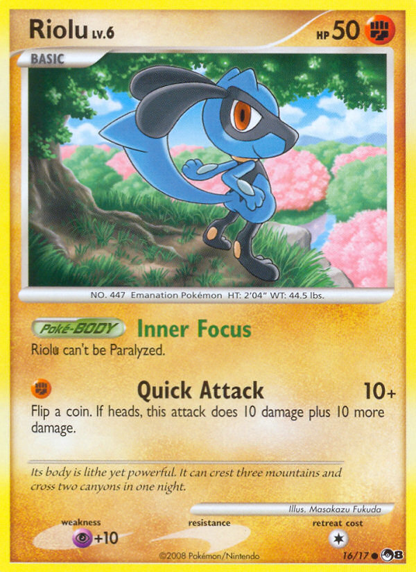 Riolu - POP Series 8 - #16 - Pokemon TCG card