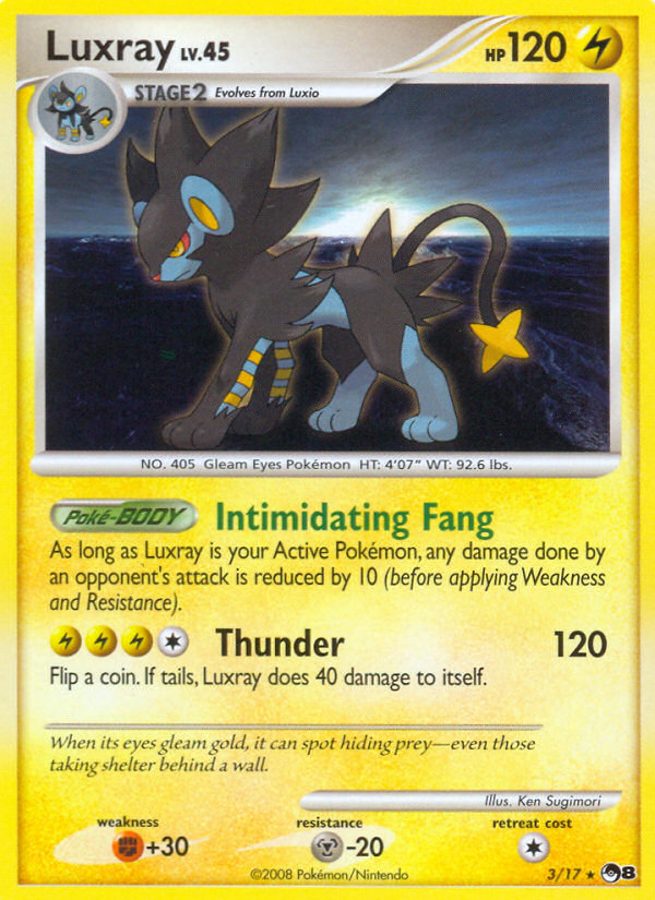 Luxray - POP Series 8 - #3 - Pokemon TCG card