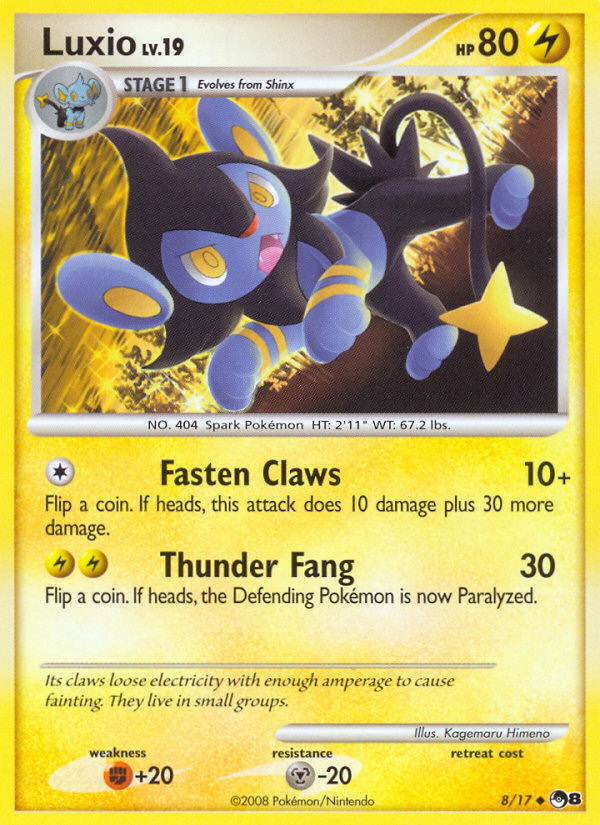 Luxio - POP Series 8 - #8 - Pokemon TCG card