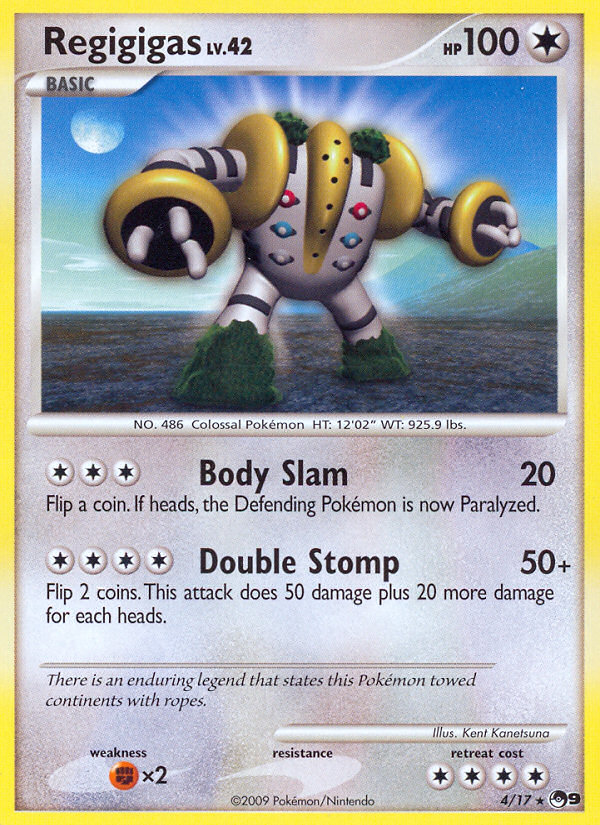 Regigigas - POP Series 9 - #4 - Pokemon TCG card