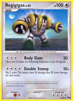 Regigigas - POP Series 9 - #4 - Pokemon TCG card