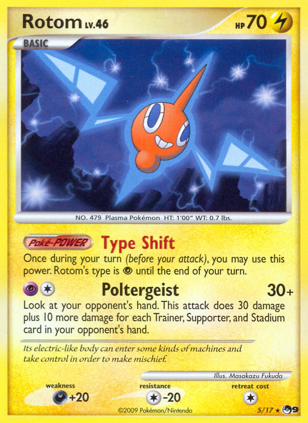 Rotom - POP Series 9 - #5 - Pokemon TCG card
