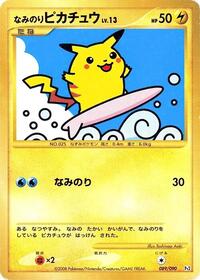 Surfing Pikachu #089 Surfing Pikachu - Bonds to the End of Time - #089 - Pokemon TCG card