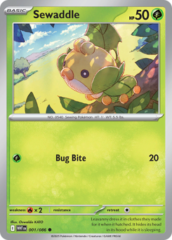 Sewaddle - White Flare - #1 - Pokemon TCG card
