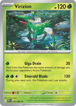 Virizion - White Flare - #10 - Pokemon TCG card