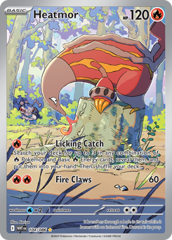Heatmor - White Flare - #104 - Pokemon TCG card