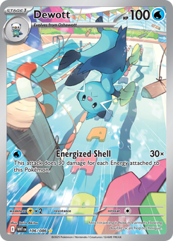 Dewott - White Flare - #106 - Pokemon TCG card