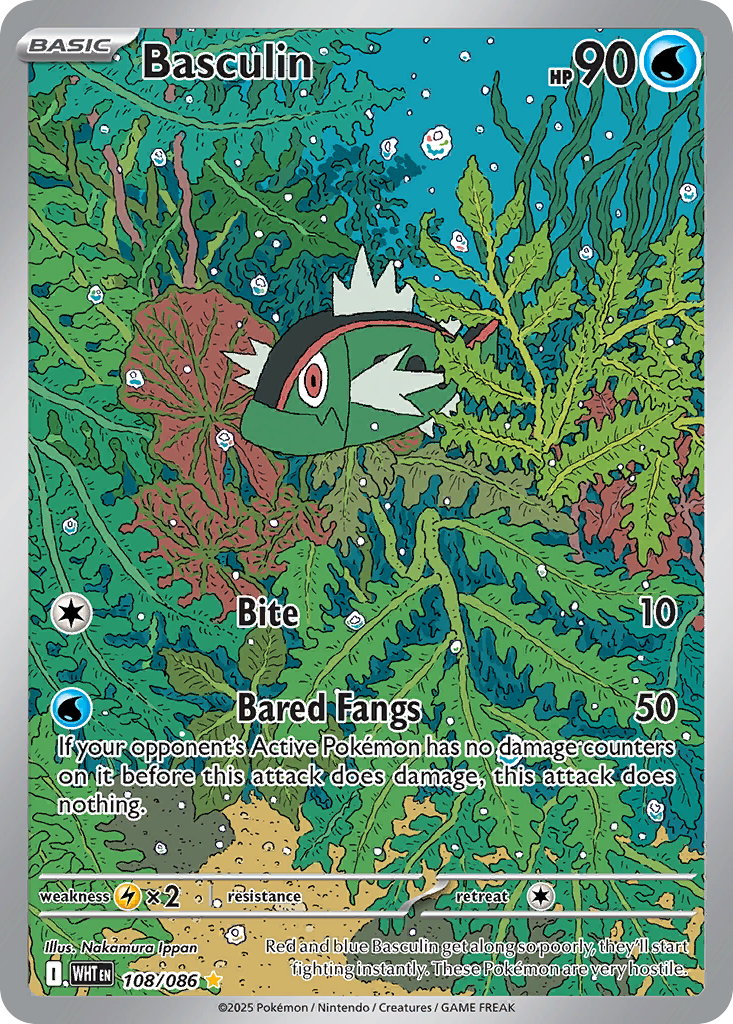 Basculin - White Flare - #108 - Pokemon TCG card