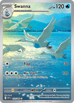 Swanna #110 Swanna - White Flare - #110 - Pokemon TCG card