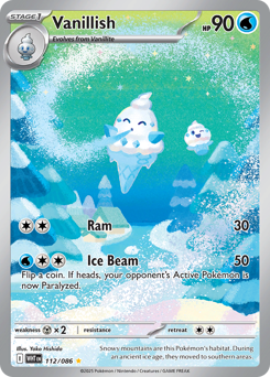 Vanillish - White Flare - #112 - Pokemon TCG card