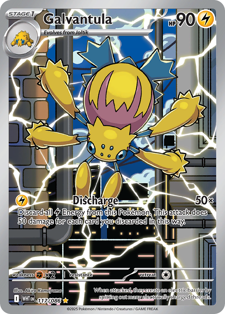 Galvantula - White Flare - #117 - Pokemon TCG card