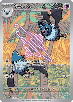 Swoobat - White Flare - #120 - Pokemon TCG card