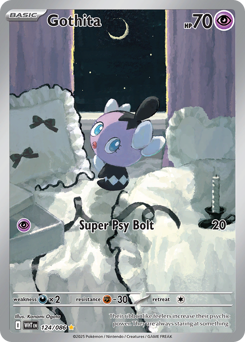 Gothita #124 Gothita - White Flare - #124 - Pokemon TCG card