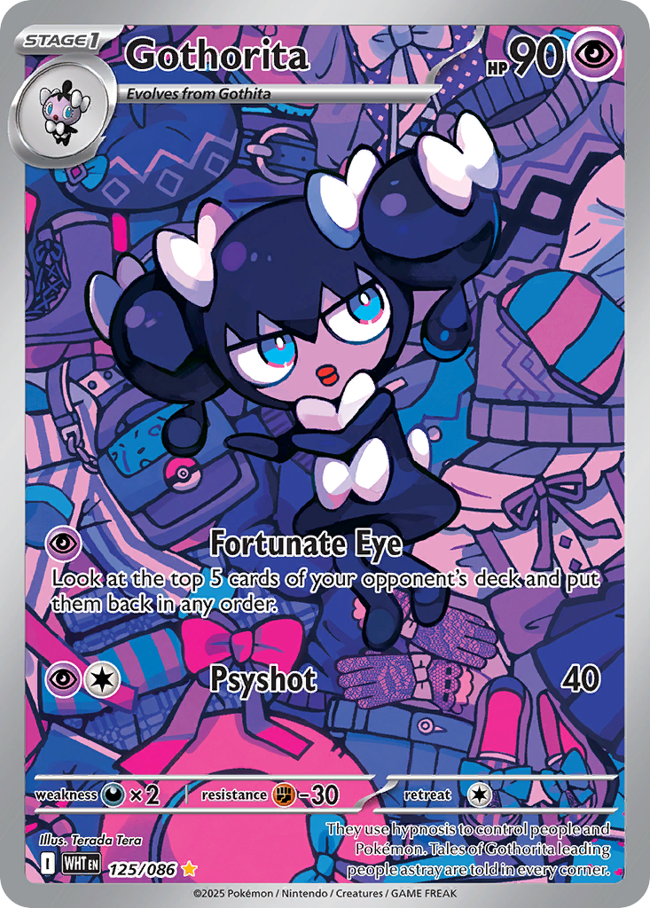 Gothorita - White Flare - #125 - Pokemon TCG card