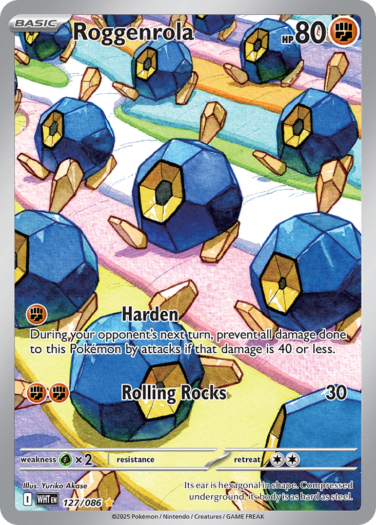 Roggenrola - White Flare - #127 - Pokemon TCG card